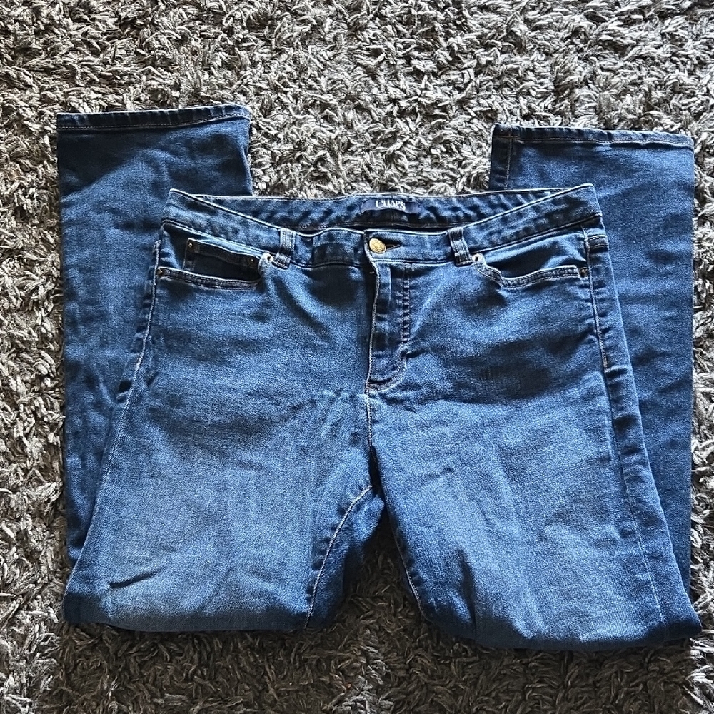 Chaps Dark Blue Straight Leg Jeans